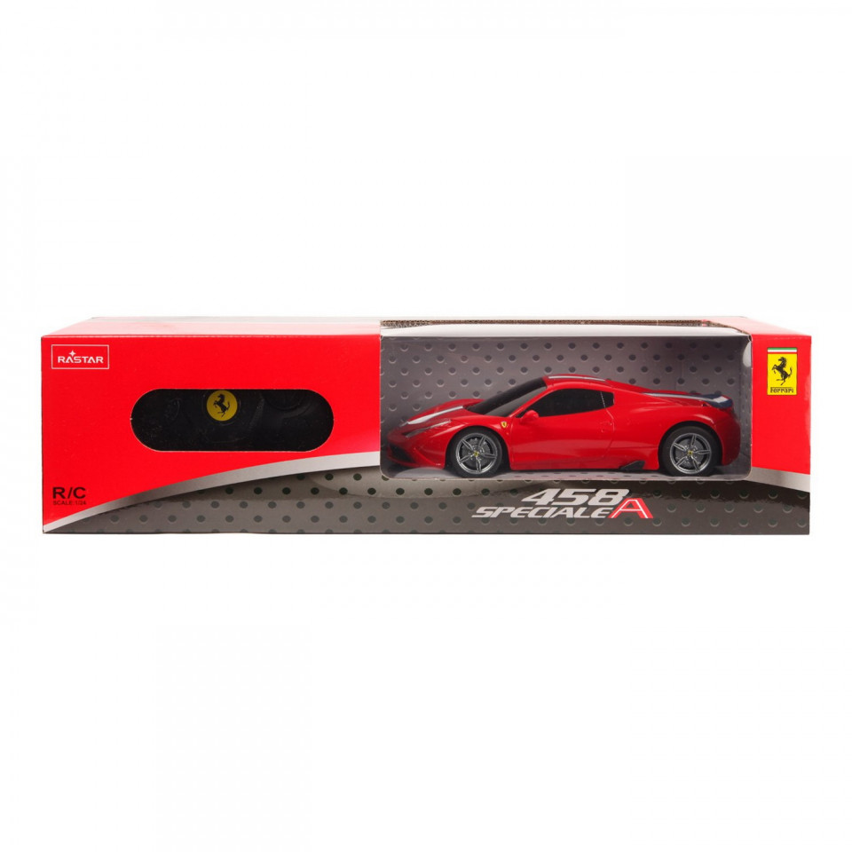 Masina Cu Telecomanda Ferrari 458 Speciale Rosu Cu Scara 1 La 24