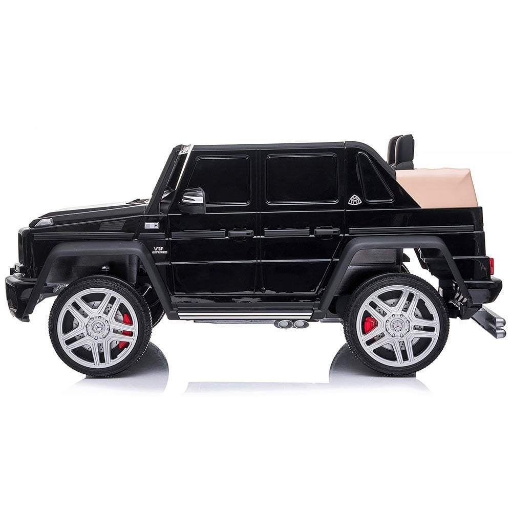 Masinuta electrica Chipolino SUV Mercedes Maybach G650 black cu scaun din piele si roti EVA - 2 | YEO