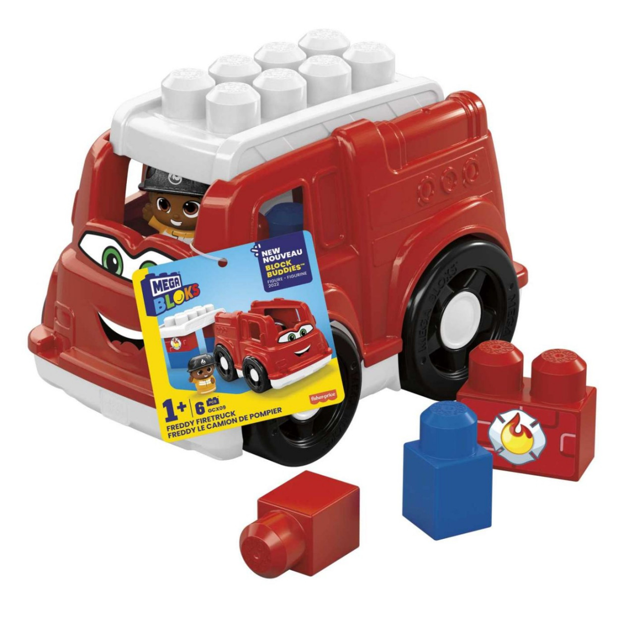 Mega Bloks First Builders Vehicul Freddy Firetruck - 1 | YEO