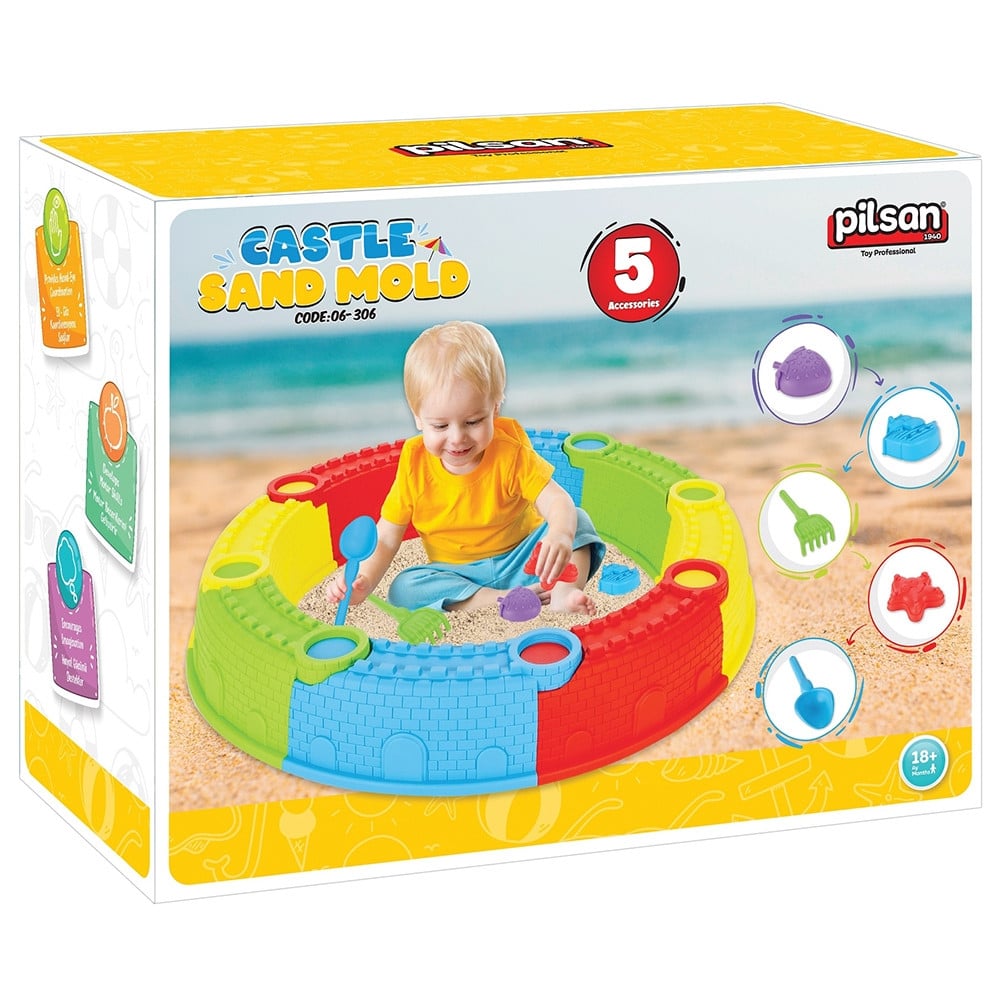 Nisipar pentru copii Pilsan Sand Castle Mould - 1 | YEO