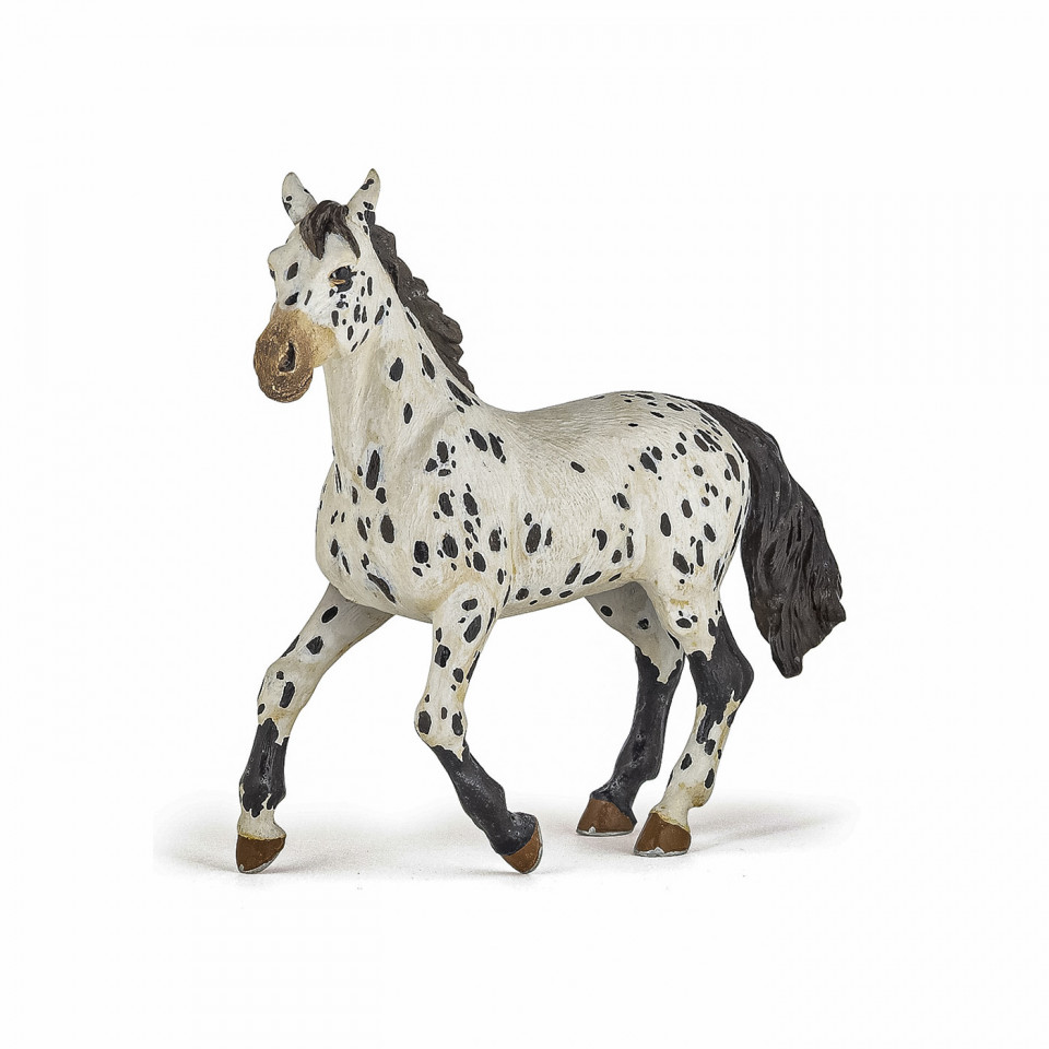 Papo Figurina Iapa Appaloosa Neagra