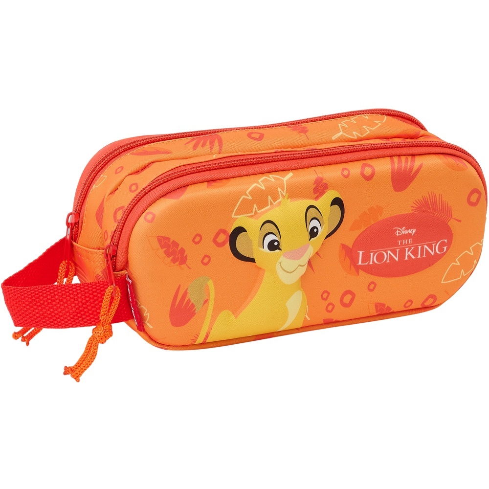 Penar 3D Lion King cu 2 compartimente, 21x8x6 cm
