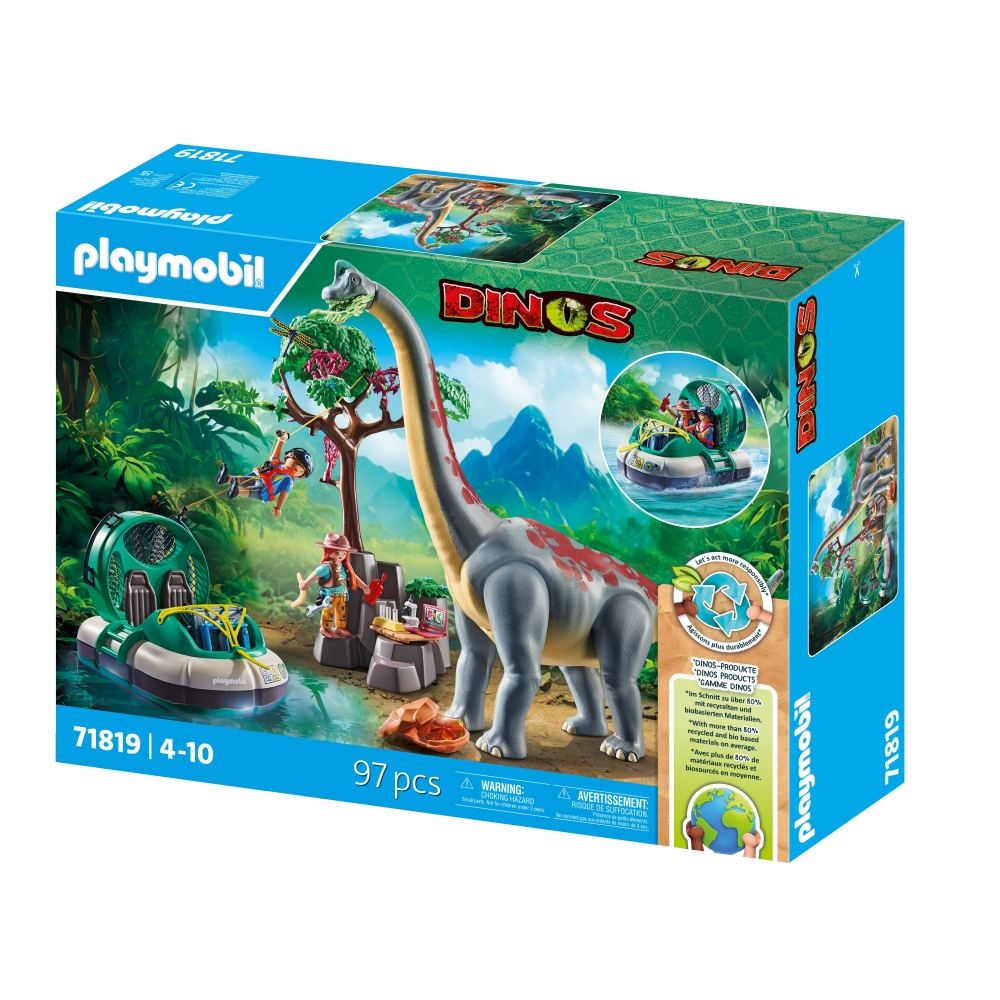 Playmobil - Brachiosaurus si hovercraft Playmobil - 2 | YEO