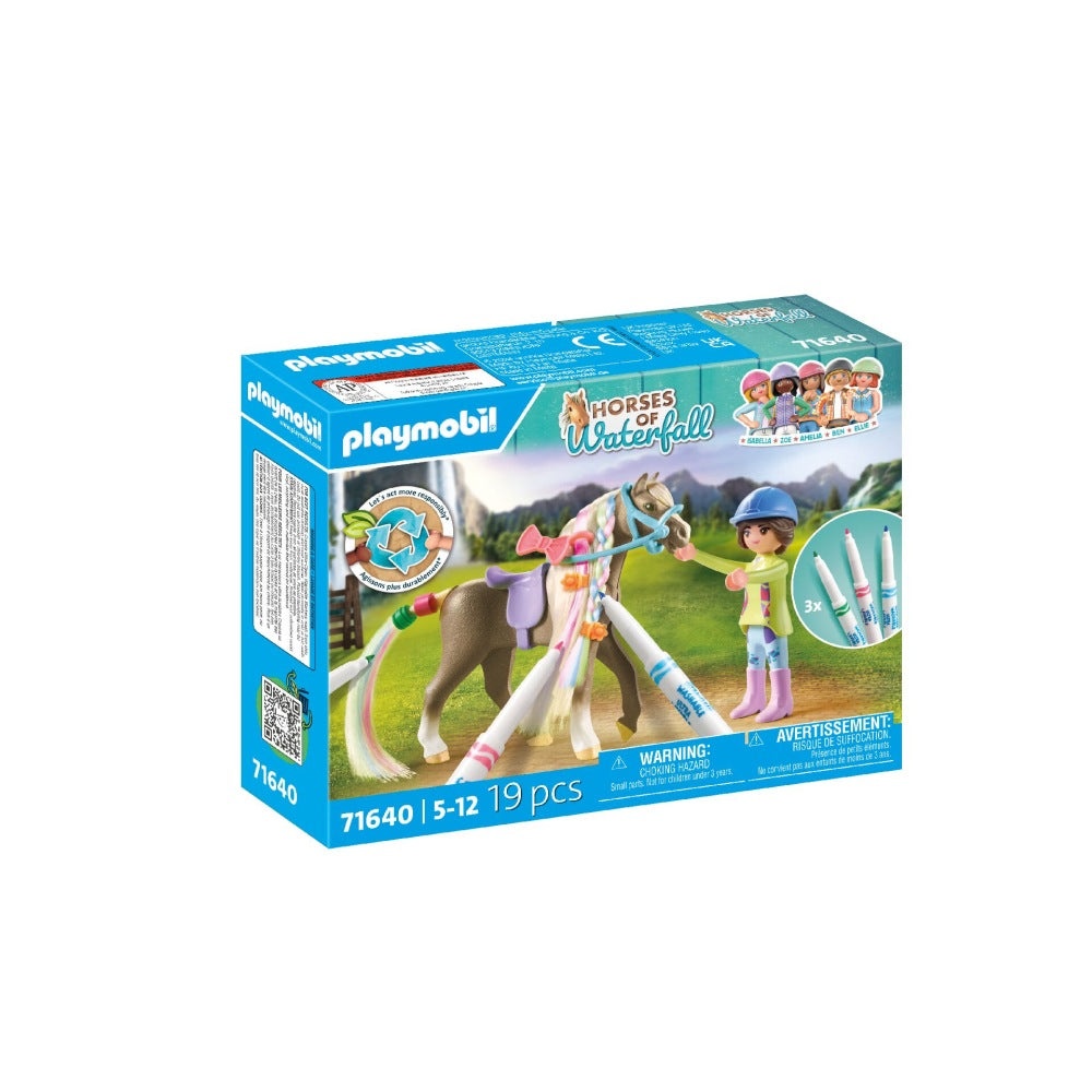 Playmobil - Cal cu par si creioane Crayola - 1 | YEO