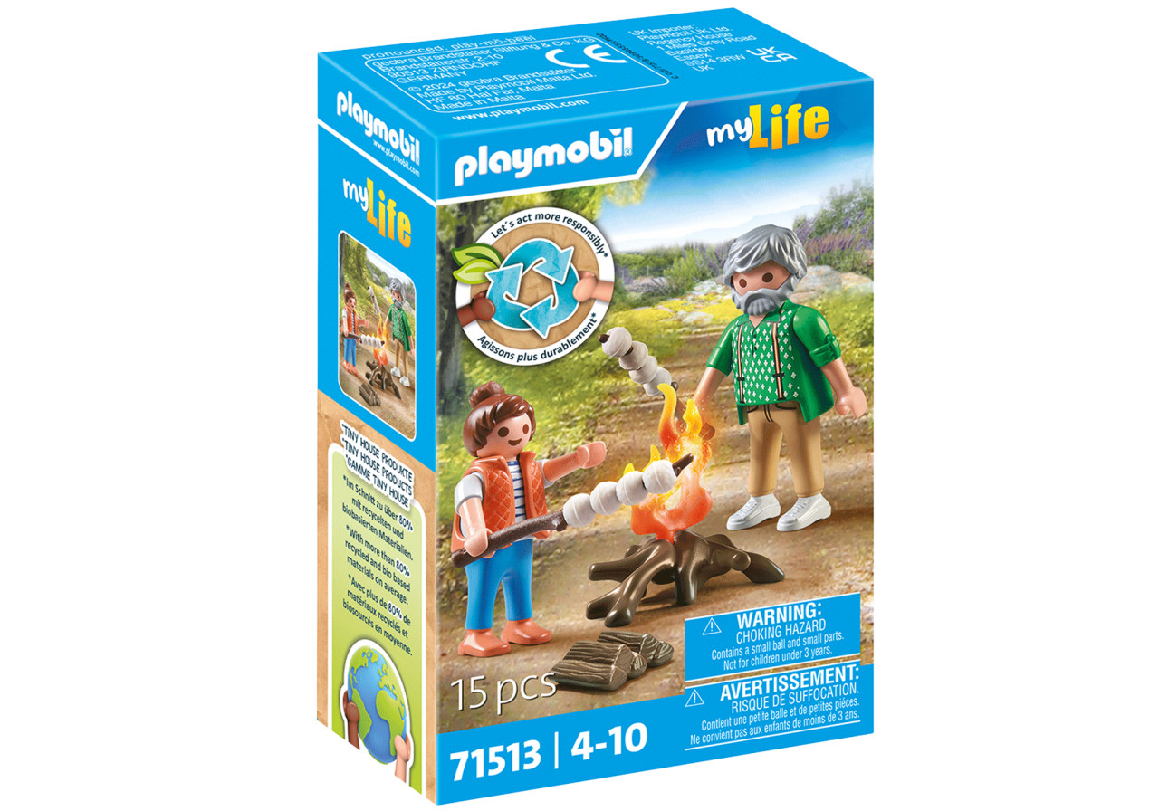 Playmobil-FOC DE TABARA CU BEZELE