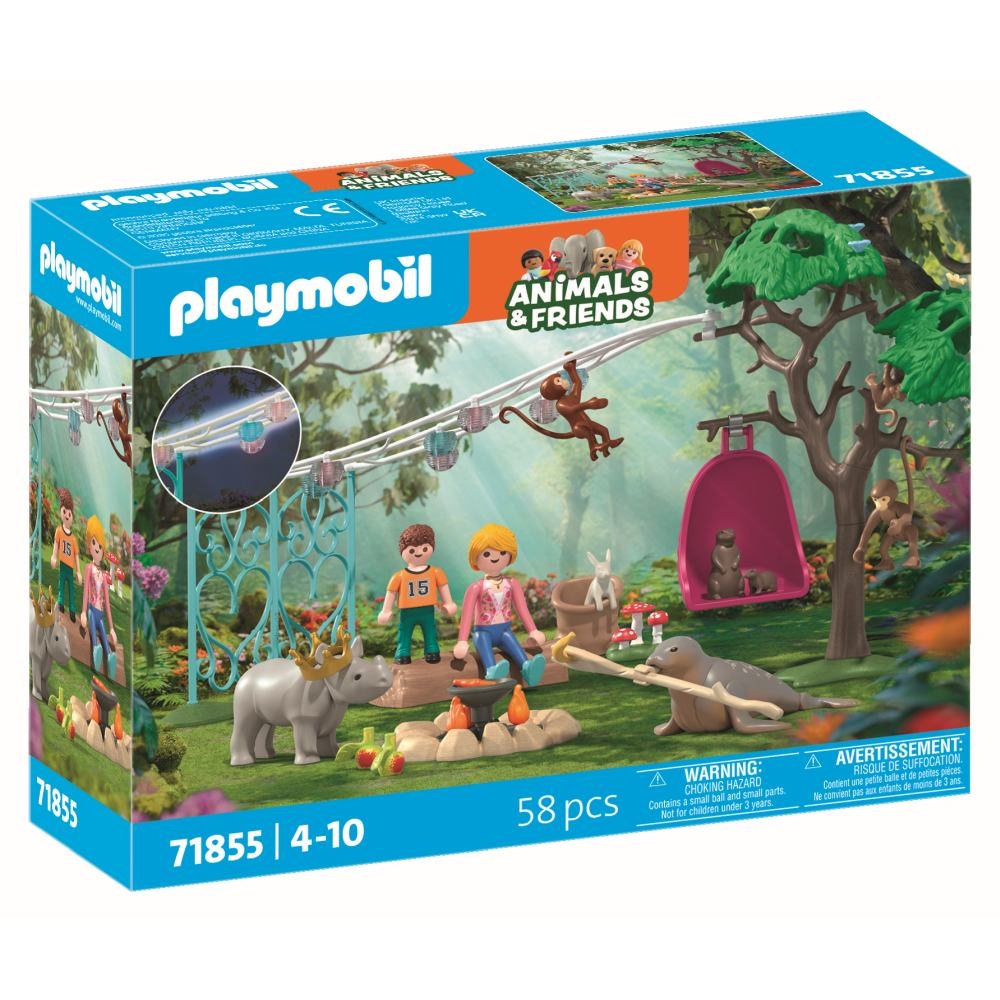 Playmobil - Jucarie de rol Petrecerea aniversara a animalelor - 1 | YEO