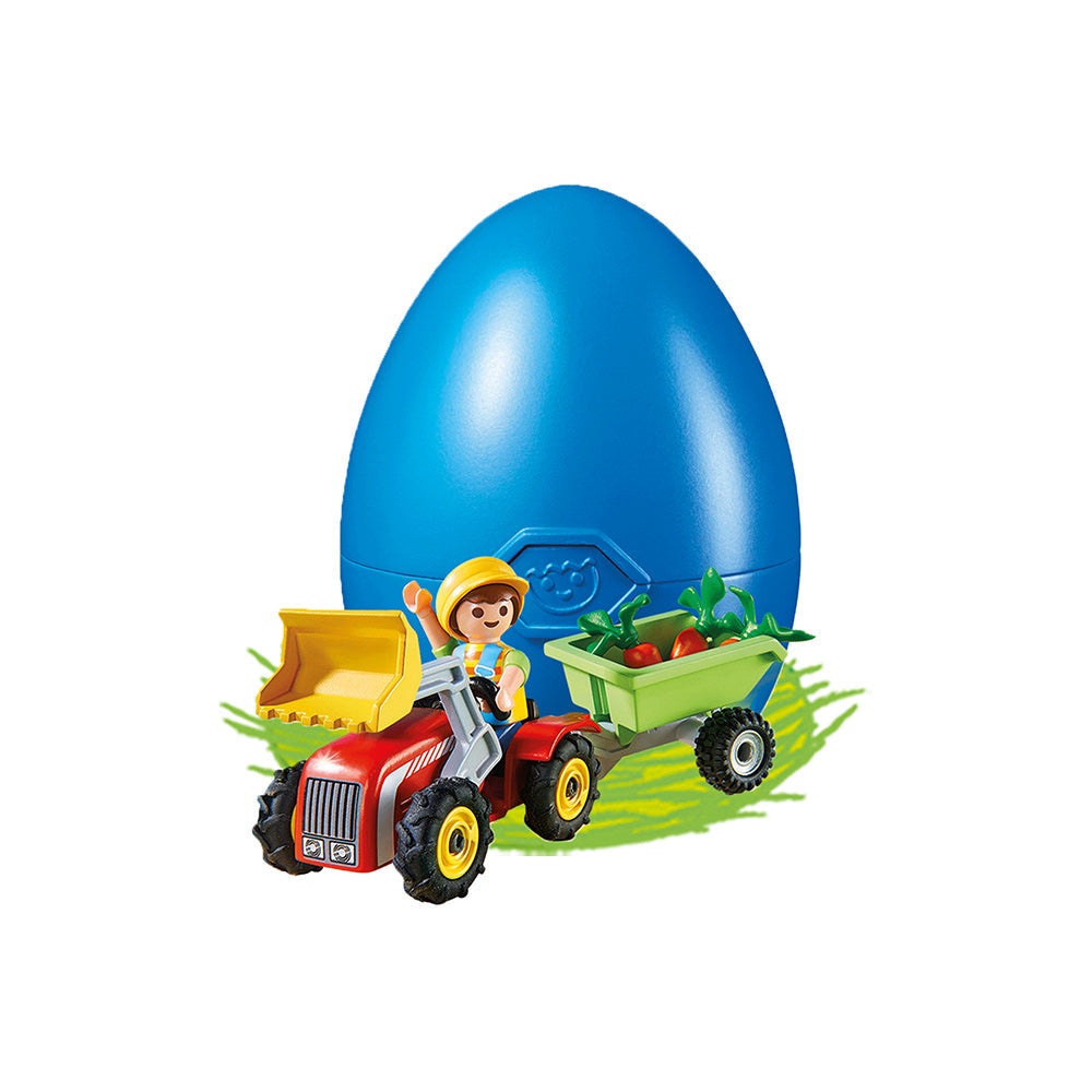 Playmobil - Pusculita ou copil cu tractoras - 1 | YEO