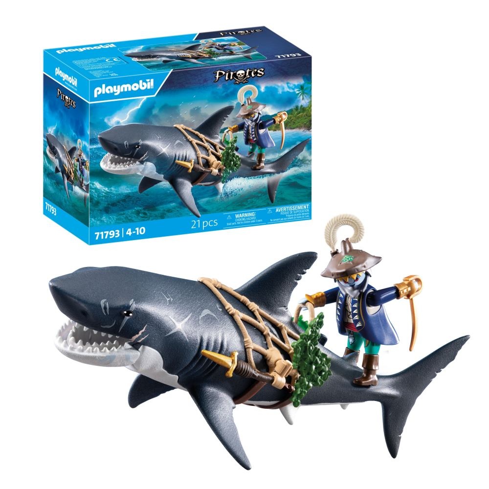 Playmobil - Rechin urias cu pirat Playmobil