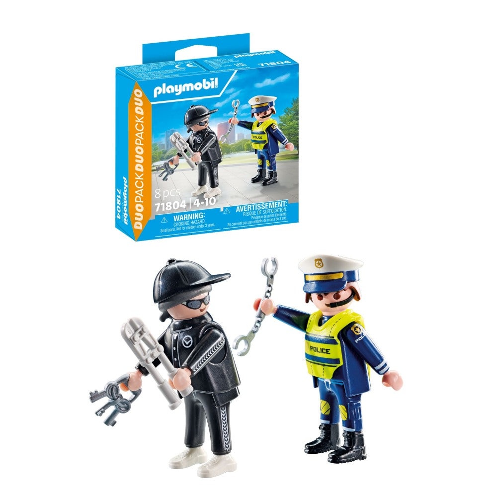 Playmobil - Set 2 figurine Politist si hot