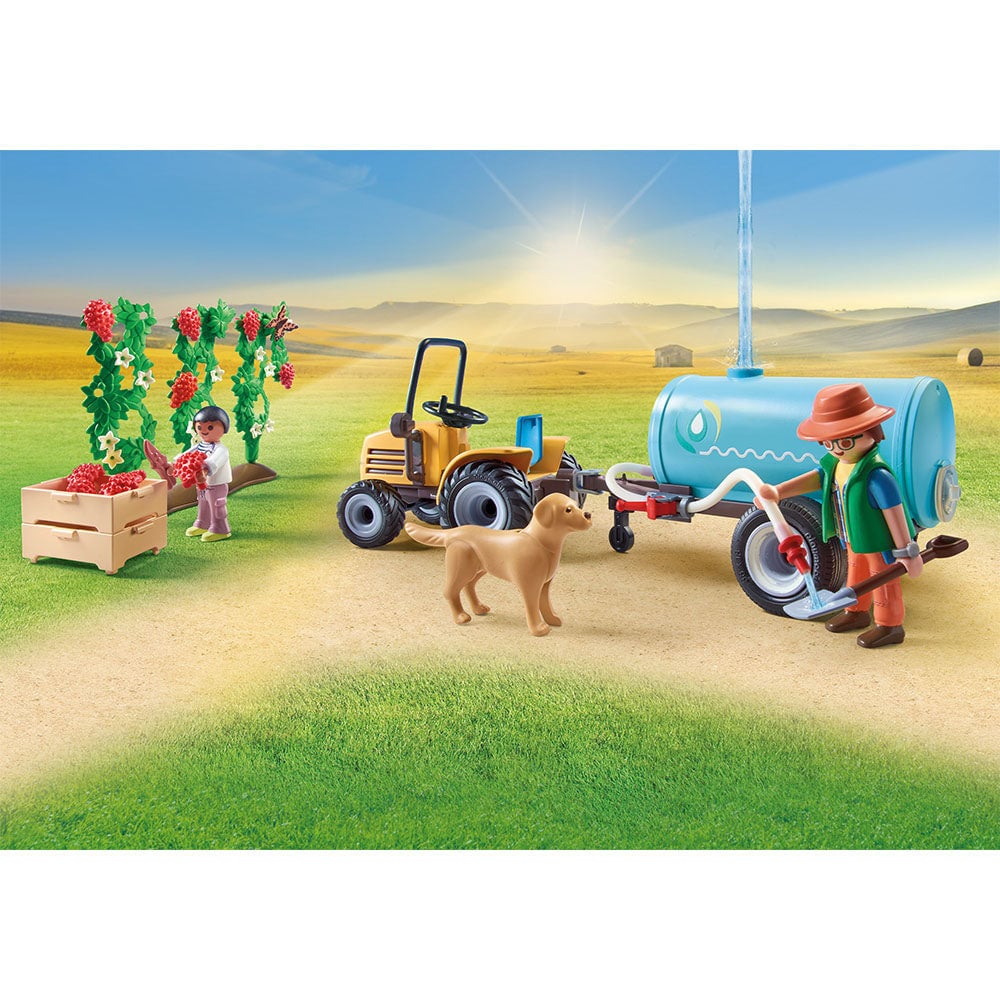 Playmobil - Tractor Cu Remorca Si Cisterna De Apa - 1 | YEO