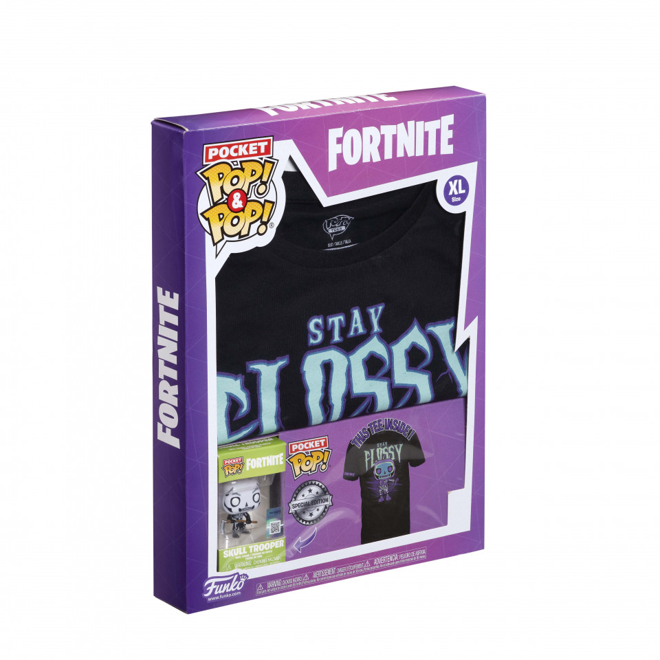 Pocket Pop! Fortnite + Tricou Skull Trooper L