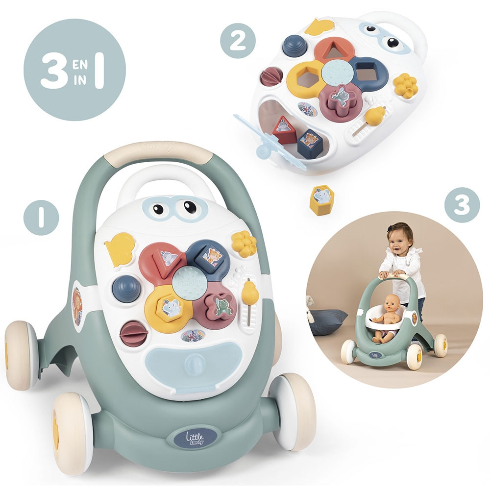 Premergator Smoby Trotty Walker 3 in 1 verde - 1 | YEO