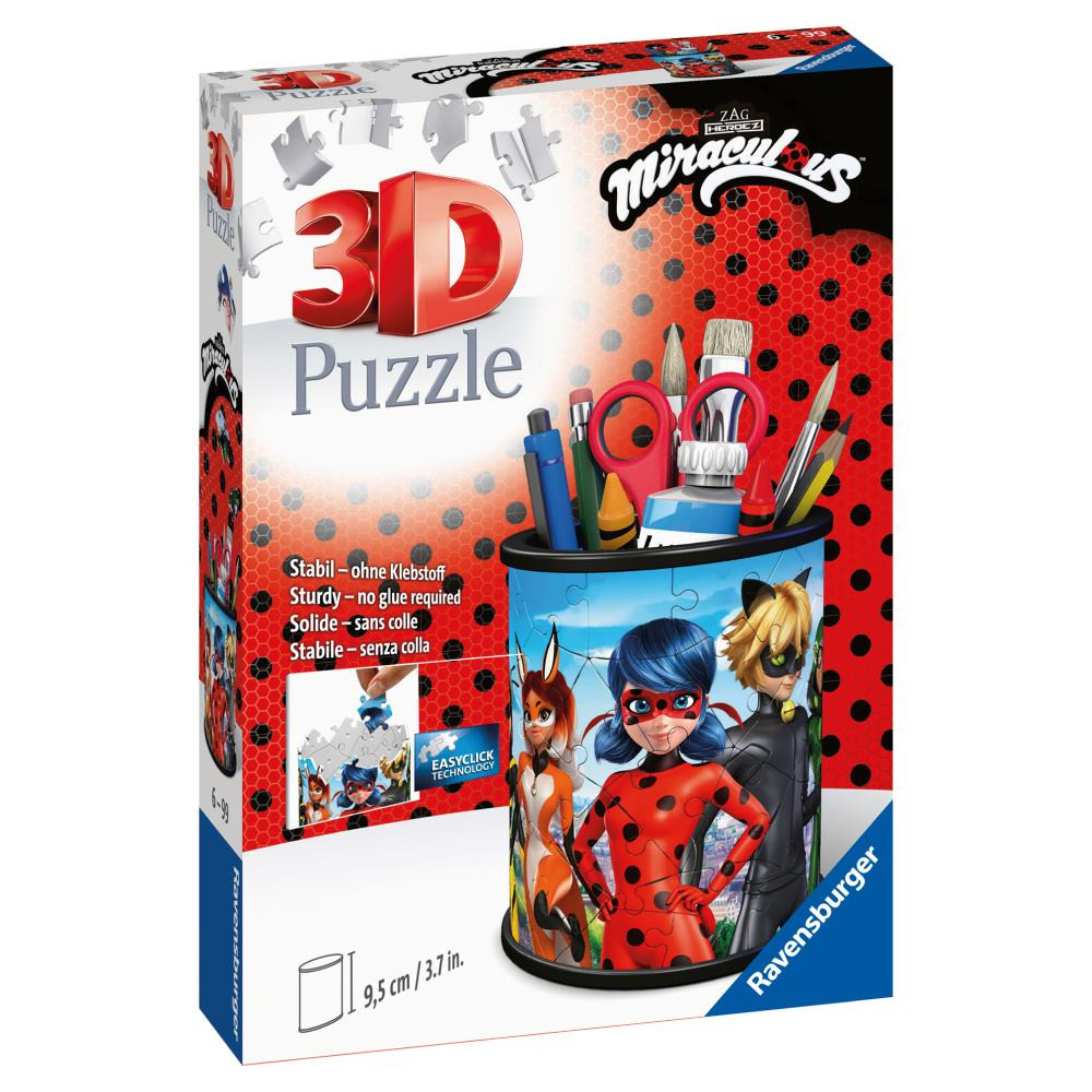 Puzzle 3D suport pixuri Miraculous 54 piese - 2 | YEO