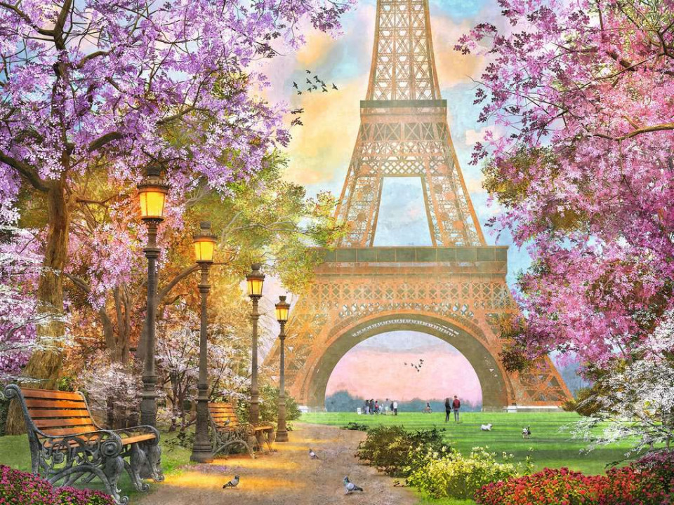 Puzzle Alee Romantic Paris, 1500 Piese - 2 | YEO