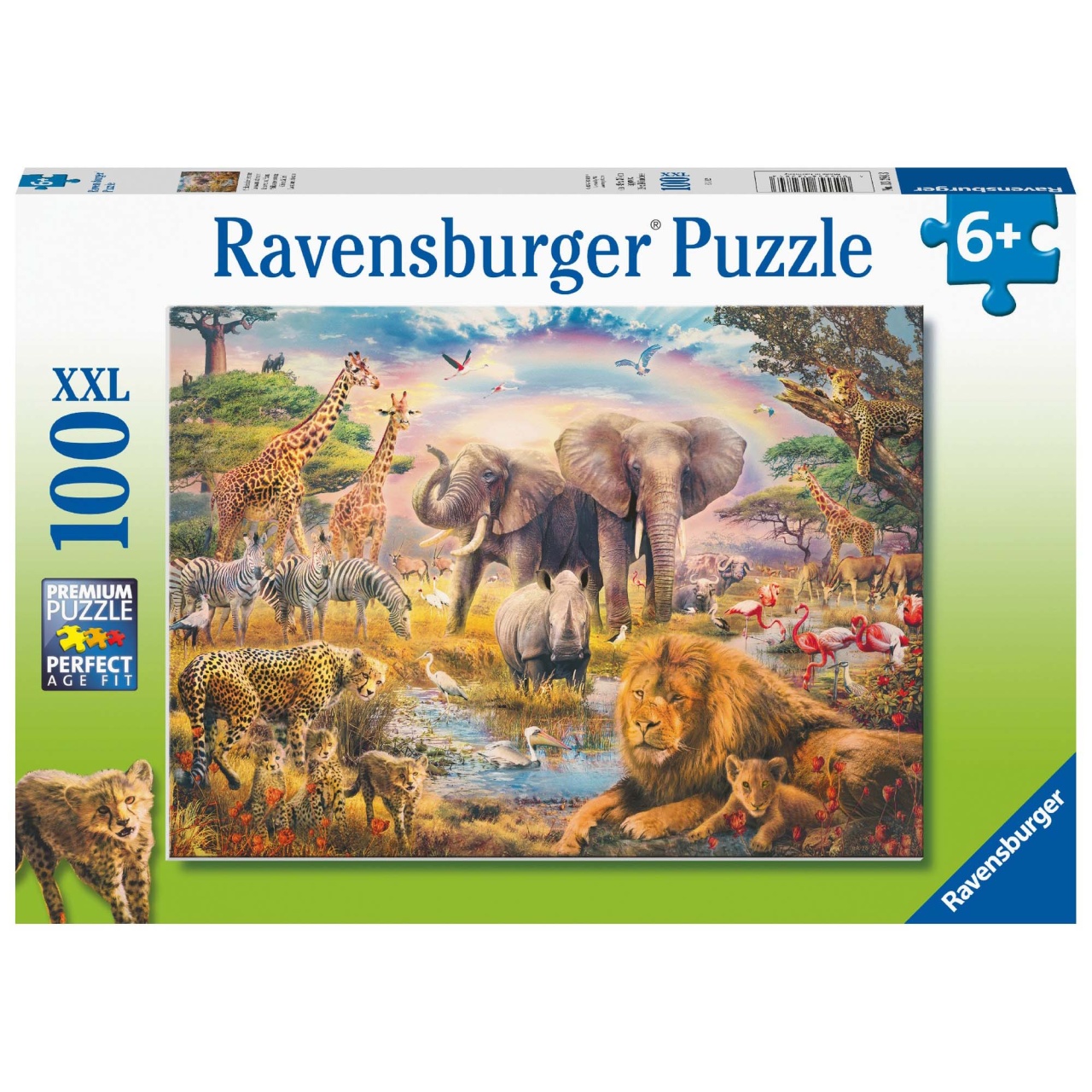 Puzzle Animale In Salbaticie, 100 Piese