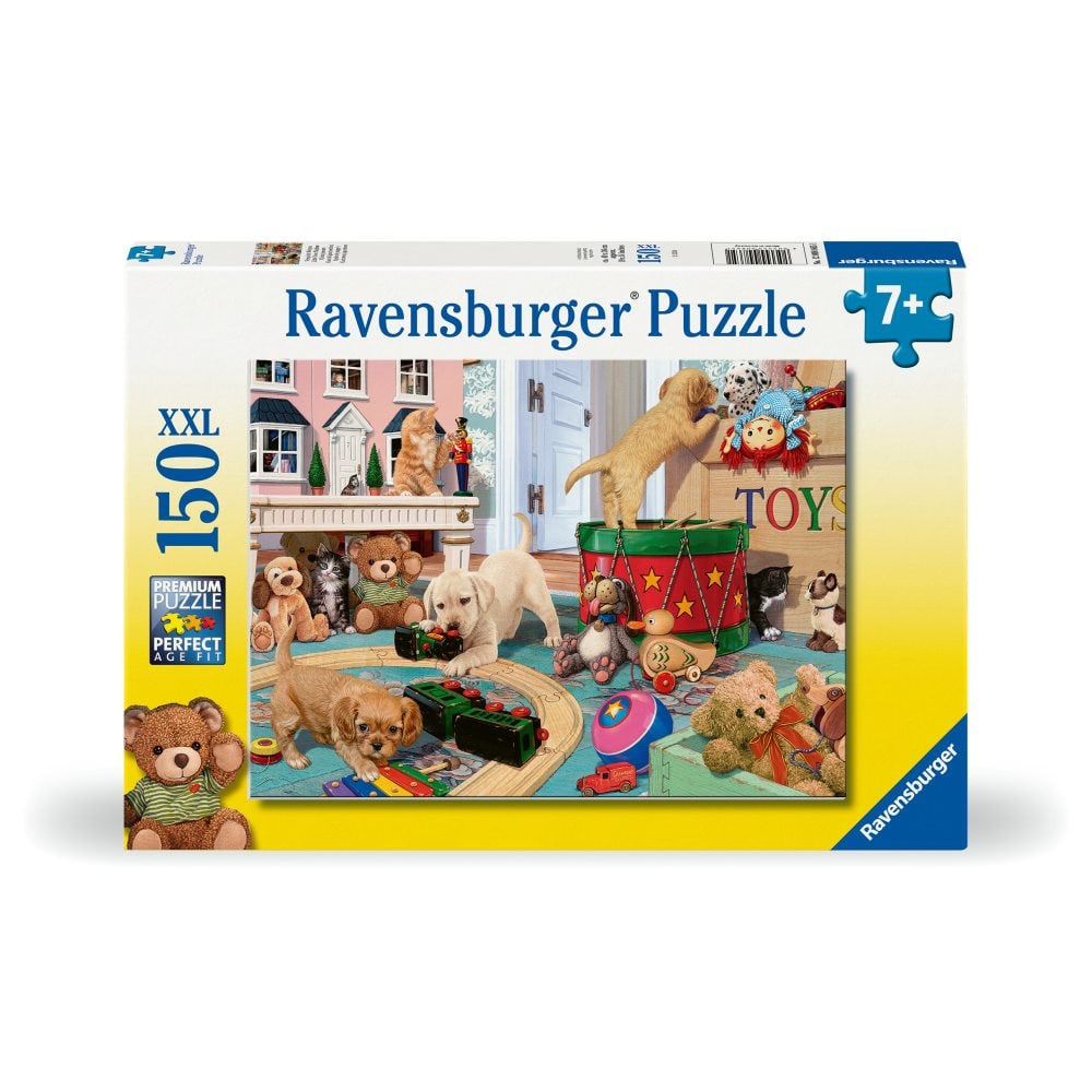 Puzzle catei si jucarii 150 piese