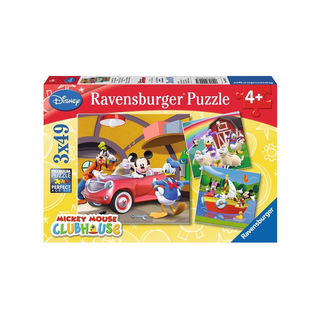 Puzzle Clubul Mickey Mouse , 3X49 Piese