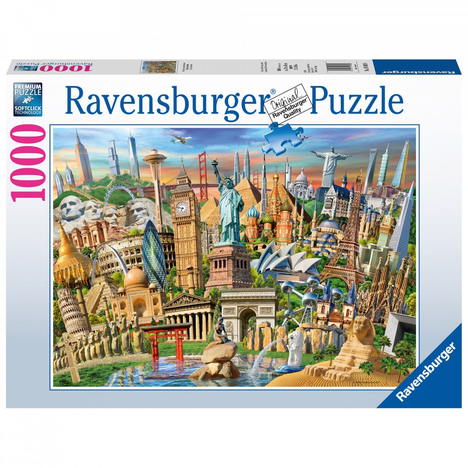 Puzzle Obiective Turistice, 1000 Piese - 1 | YEO