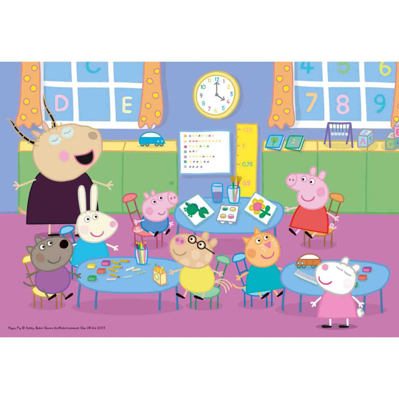 Puzzle Peppa Pig La Scoala, 35 Piese - 1 | YEO