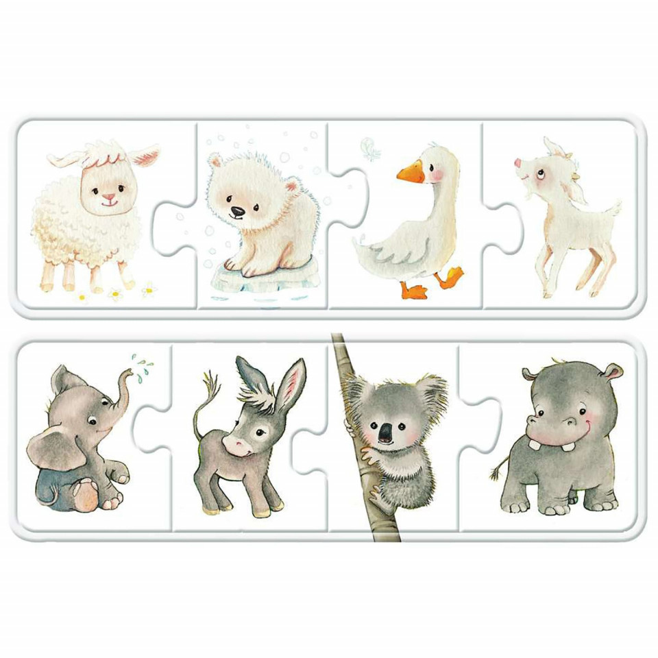 Puzzle Pui De Animale, 6X4 Piese - 2 | YEO