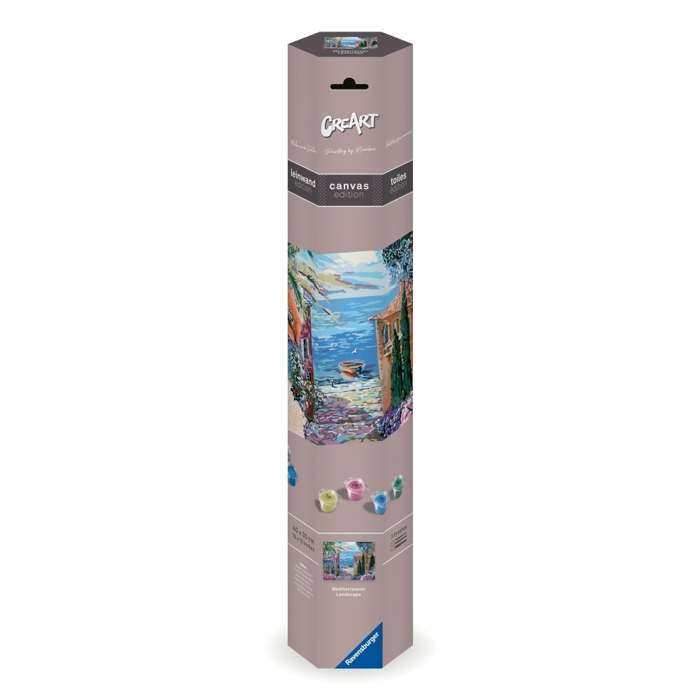 Ravensburger - CreArt pictura pe numere pentru adulti Tablou Canvas peisaj mediteranean