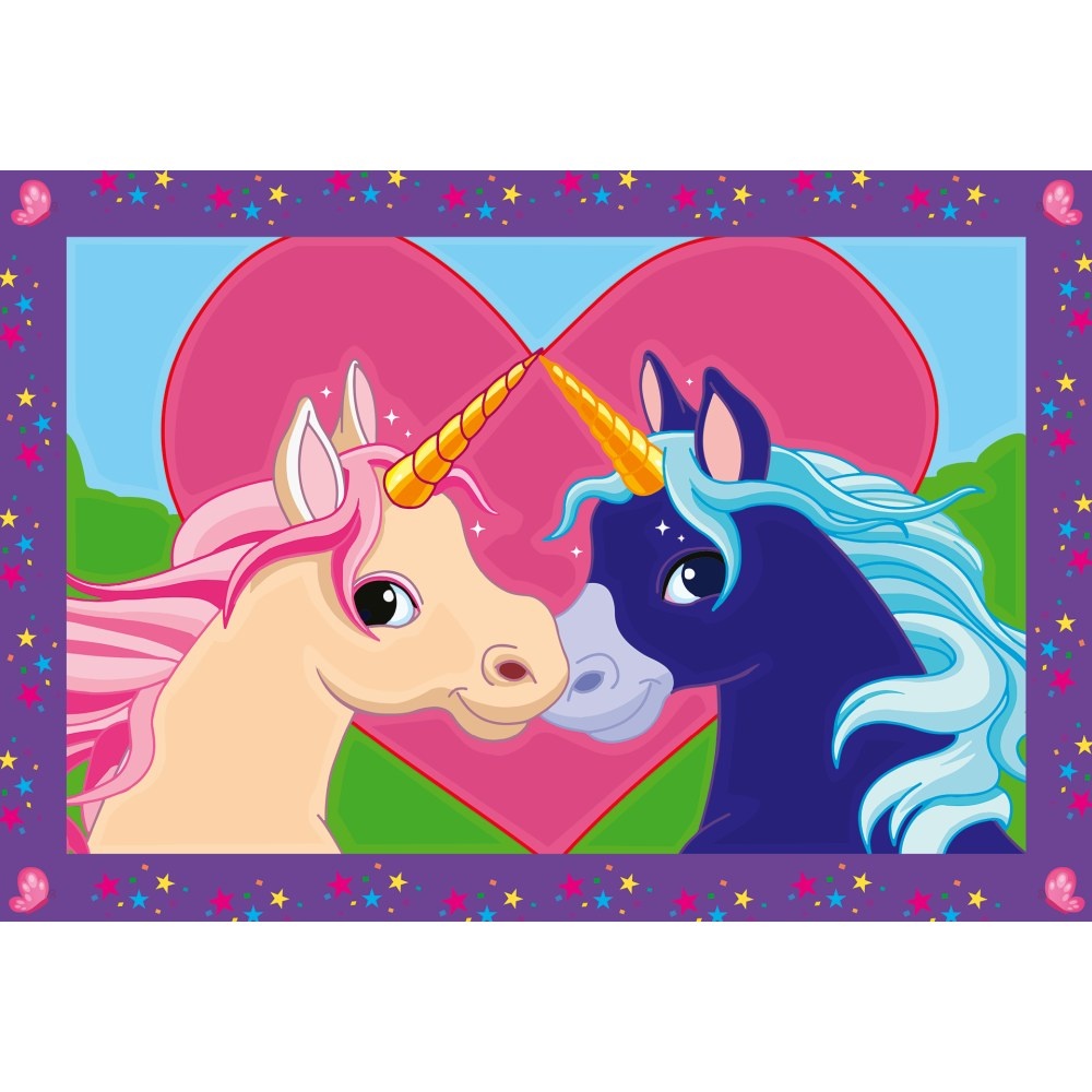 Ravensburger - CreArt pictura pe numere pentru copii 2 sabloane cu unicorni magici - 3 | YEO