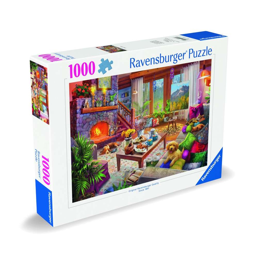 Ravensburger - Puzzle cabana cozy 1000 piese design nou - 1 | YEO