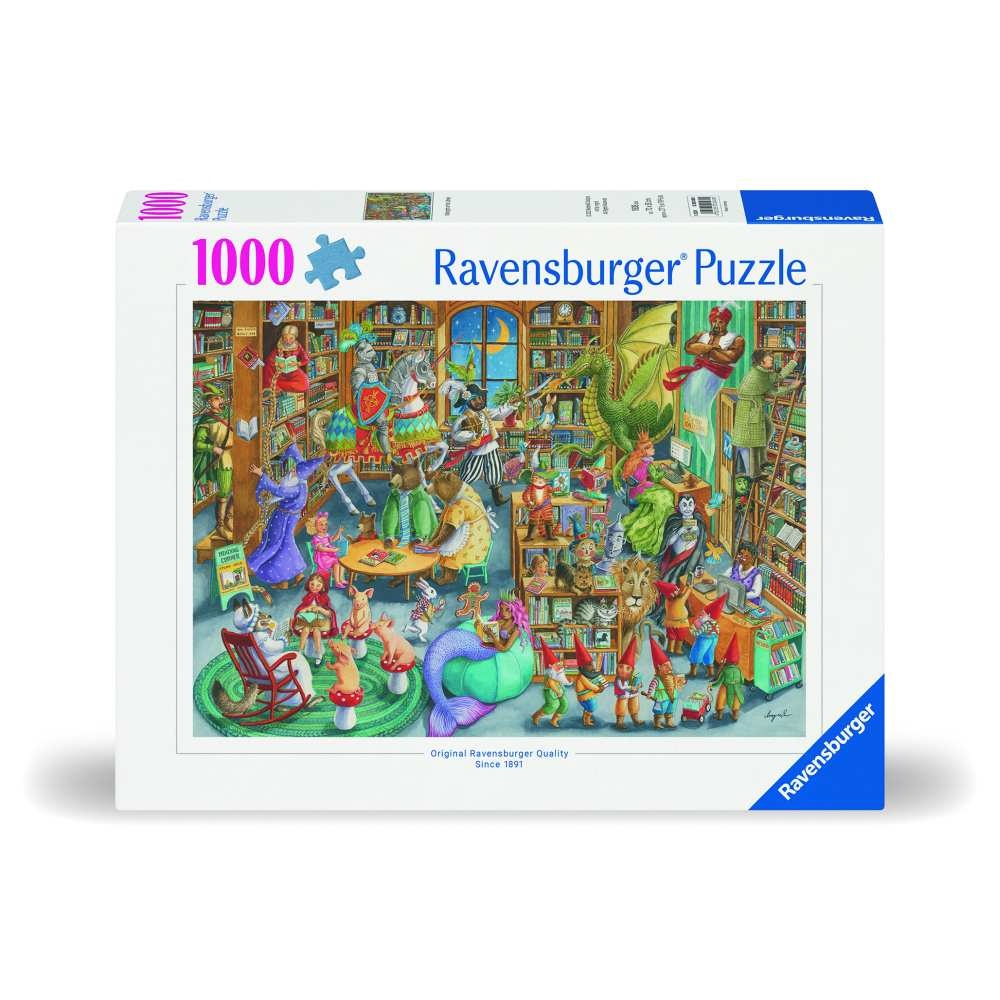 Ravensburger - Puzzle noaptea in librarie 1000 piese design nou