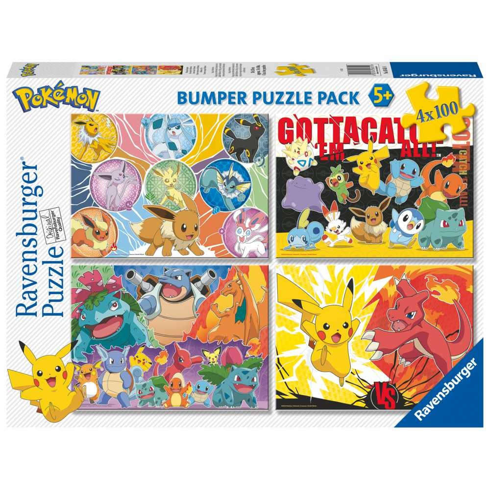 Ravensburger - Puzzle Pokemon 4x100 piese
