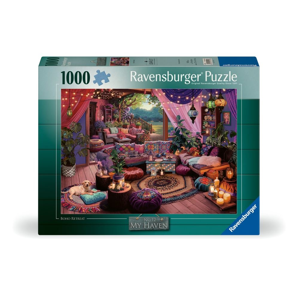 Ravensburger - Puzzle refugiu in stil boem 1000 piese