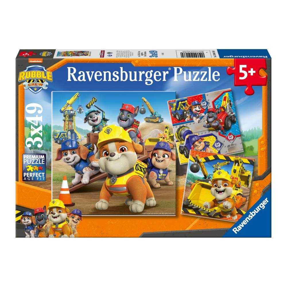 Ravensburger - Puzzle Rubble si echipa lui 3x49 piese
