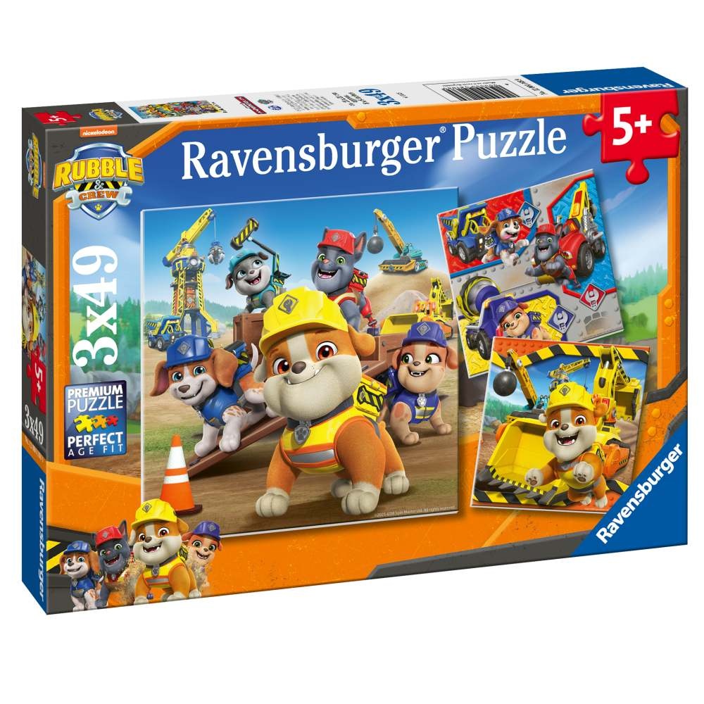 Ravensburger - Puzzle Rubble si echipa lui 3x49 piese - 1 | YEO