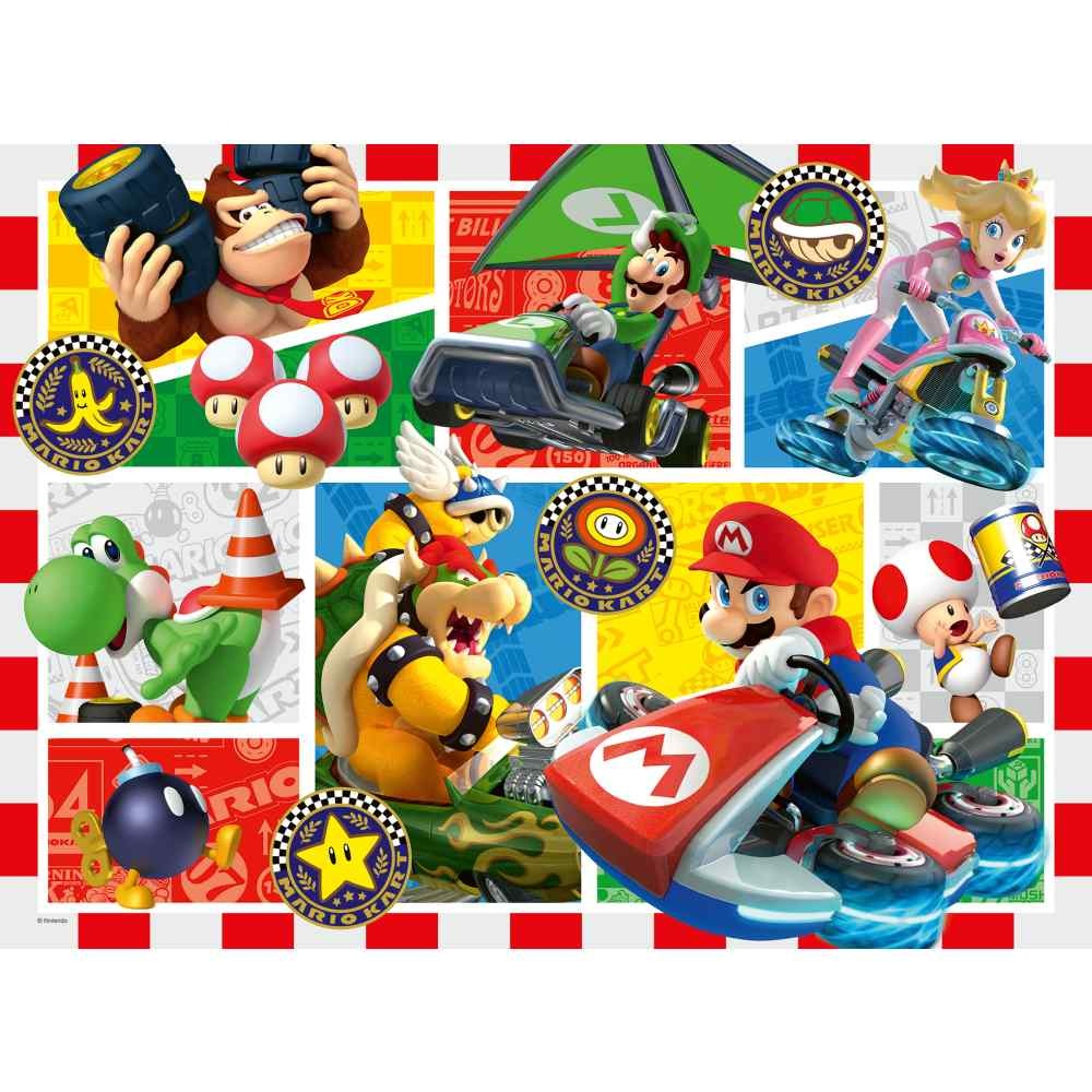 Ravensburger - Puzzle Super Mario si kart 150 piese XXL - 2 | YEO