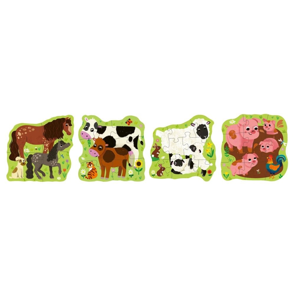 Ravensburger - Puzzle Up animale de la ferma 4 puzzle contur 4 6 8 10 piese - 3 | YEO