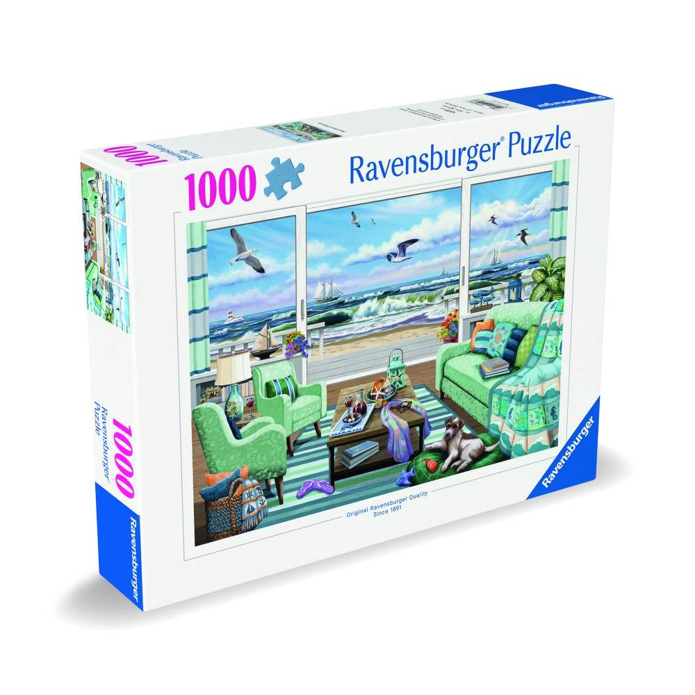 Ravensburger - Puzzle vedere la plaja 1000 piese design nou - 1 | YEO