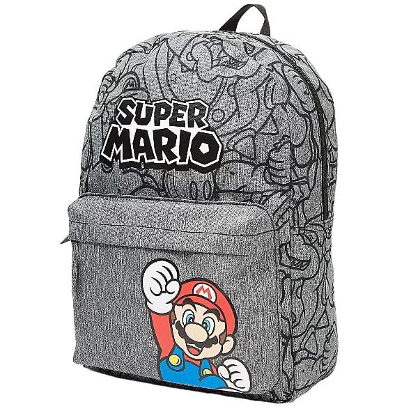 Rucsac Super Mario cu buzunar frontal, 32x25x10 cm