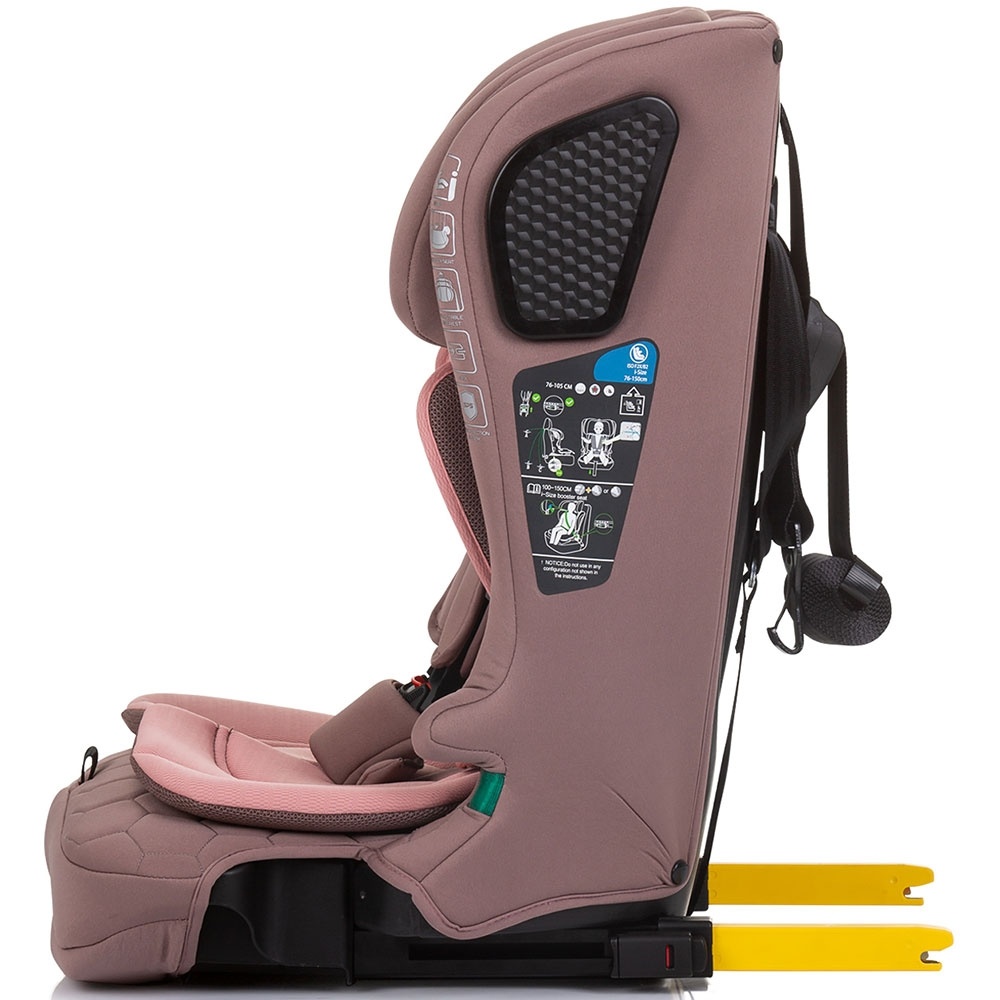 Scaun auto Chipolino Lux X I-Size 76-150 cm cu sistem Isofix flamingo - 3 | YEO