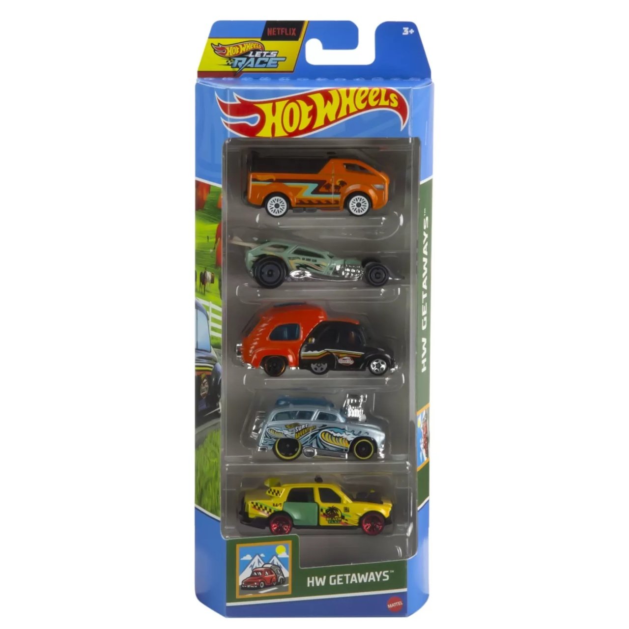 Set 5 Masini Hot Wheels Hw Getaways