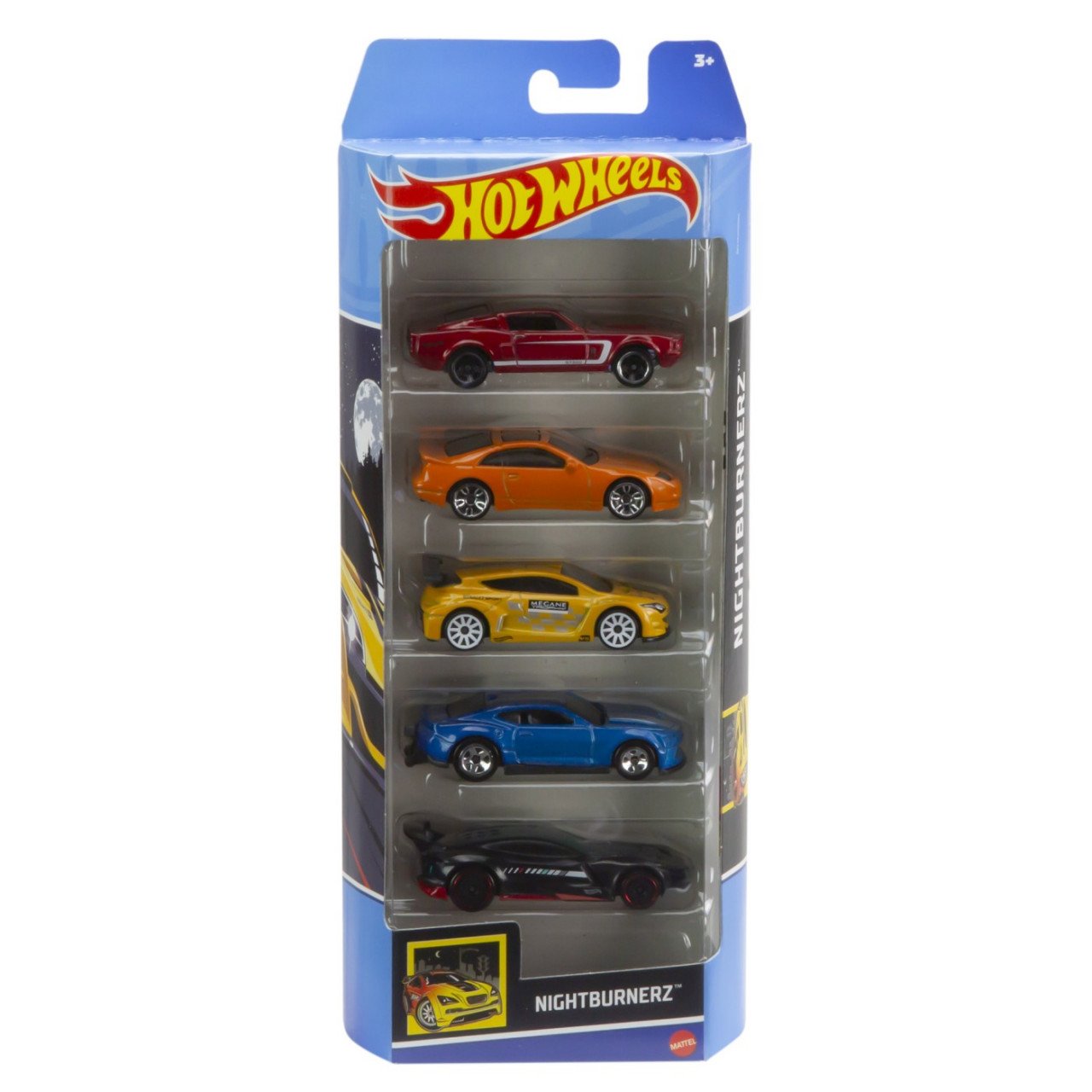 Set 5 Masini Hot Wheels Nightburnerz