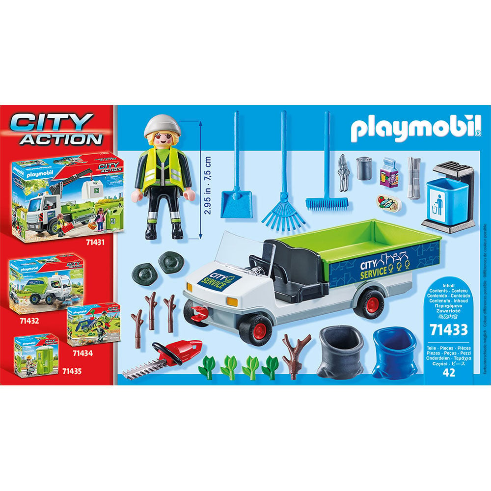 Set de joaca Playmobil - Maturator De Strazi Cu Vehicul - 2 | YEO