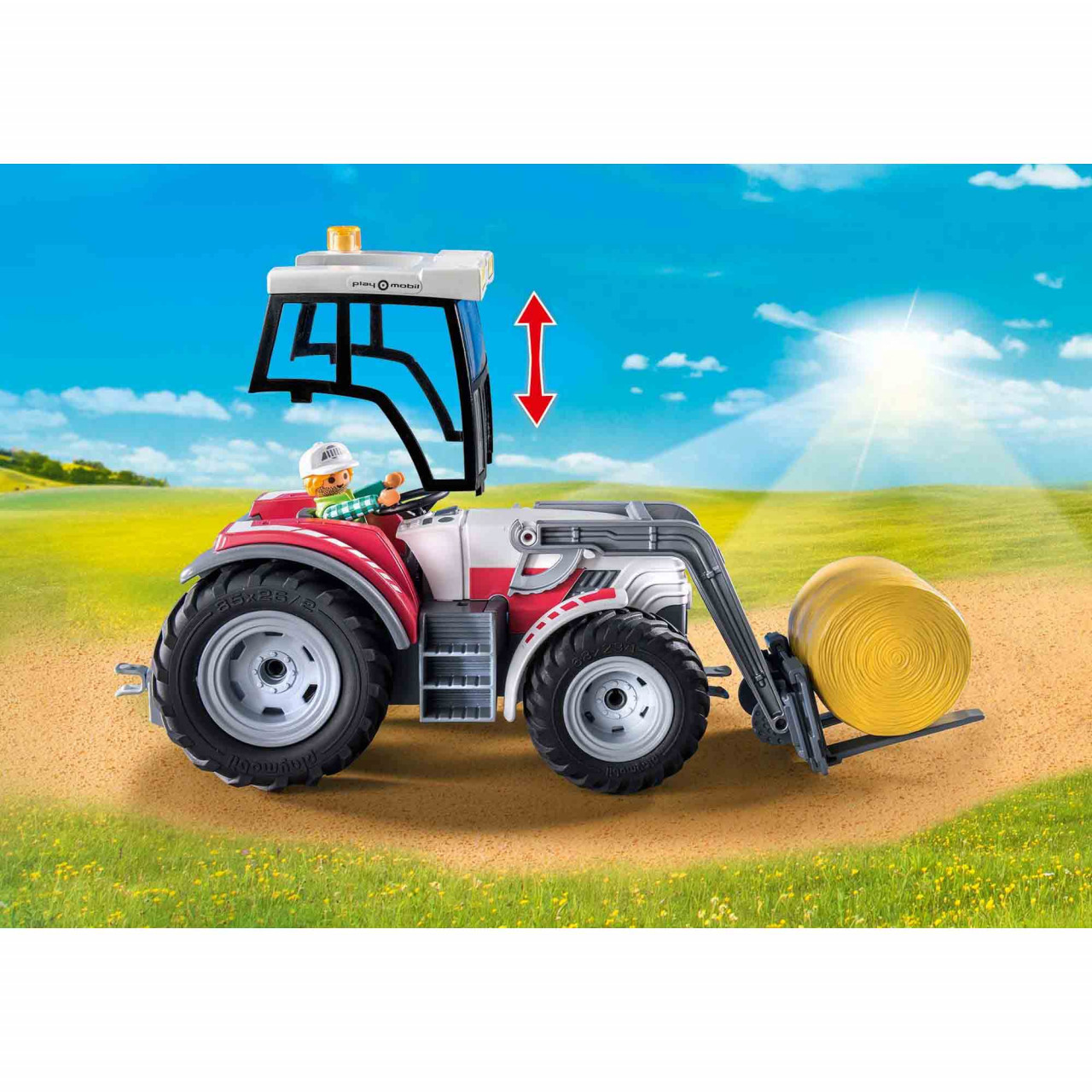 Set de joaca Playmobil - Tractor Mare Cu Accesorii - 2 | YEO