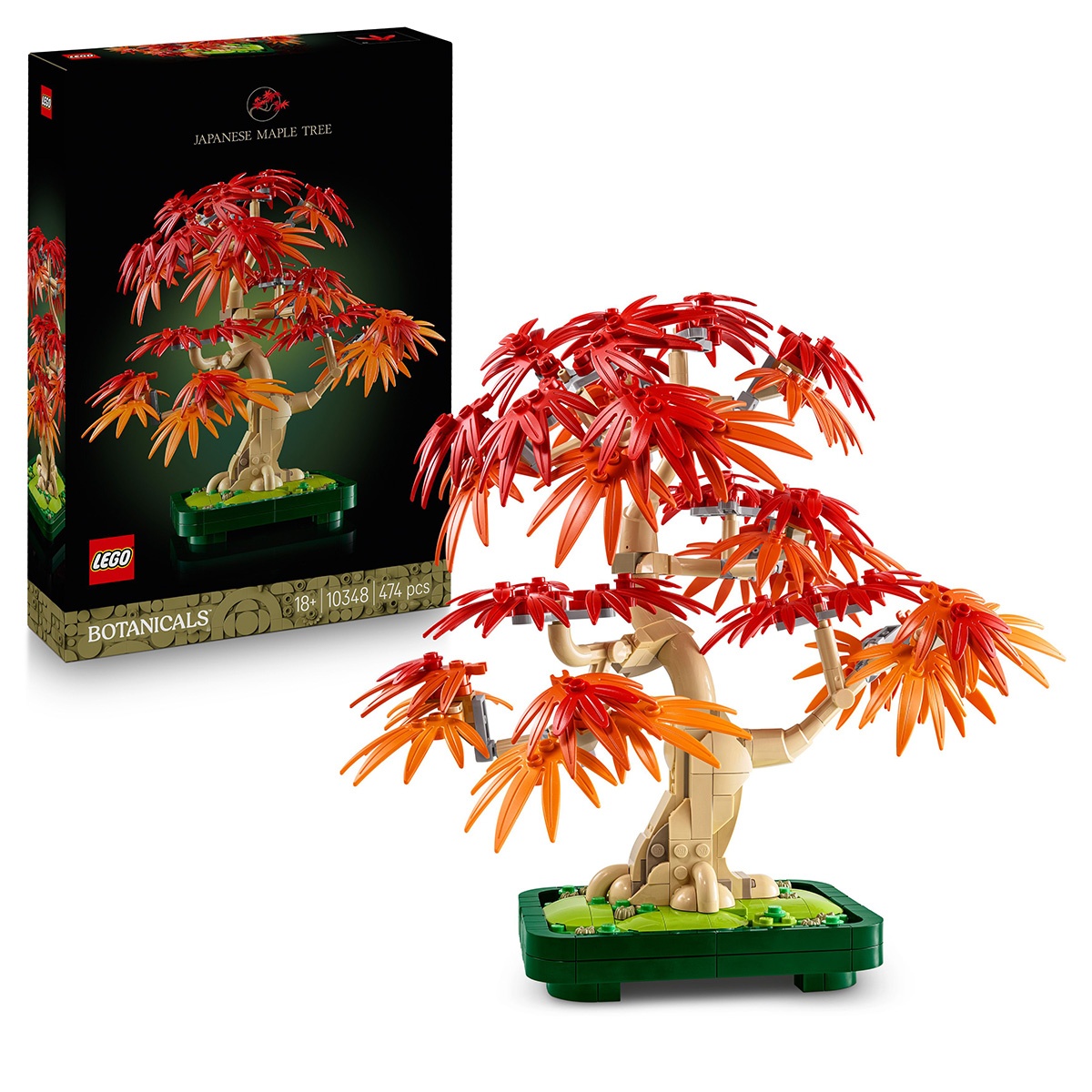 Set LEGO Colectia Botanica - Bonsai de artar japonez rosu (10348)