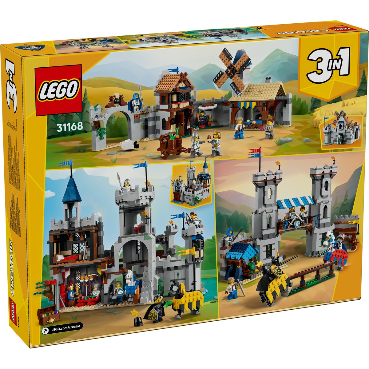 Set LEGO Creator - Castel medieval cu cai si cavaleri (31168) - 2 | YEO