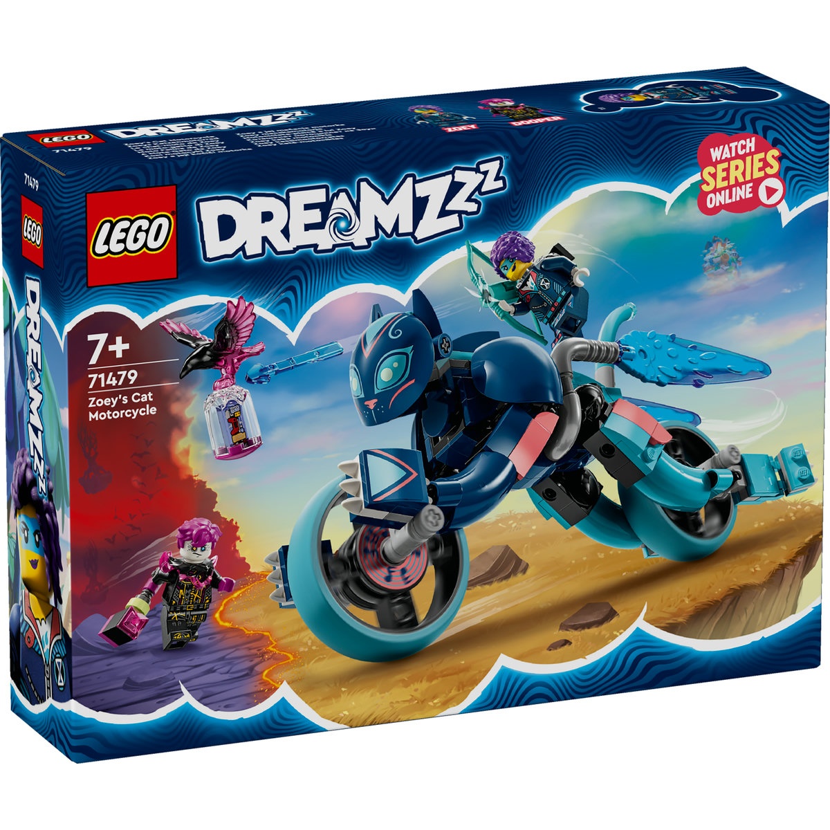 Set LEGO DREAMZzz - Motocicleta-pisica a lui Zoey (71479) - 1 | YEO