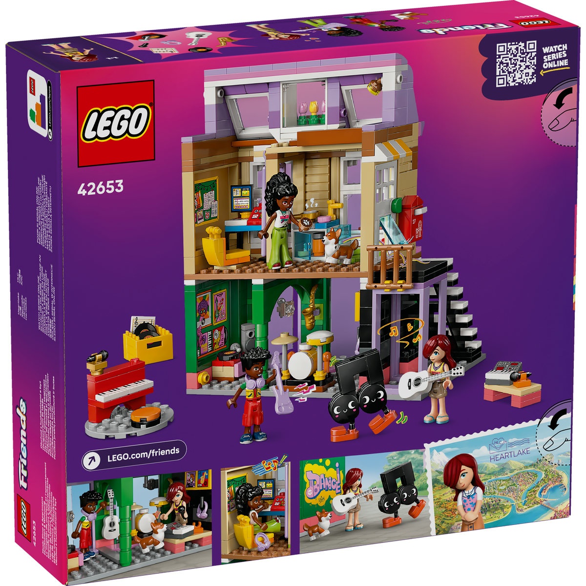 Set LEGO Friends - Magazin de muzică şi apartament (42653) - 2 | YEO
