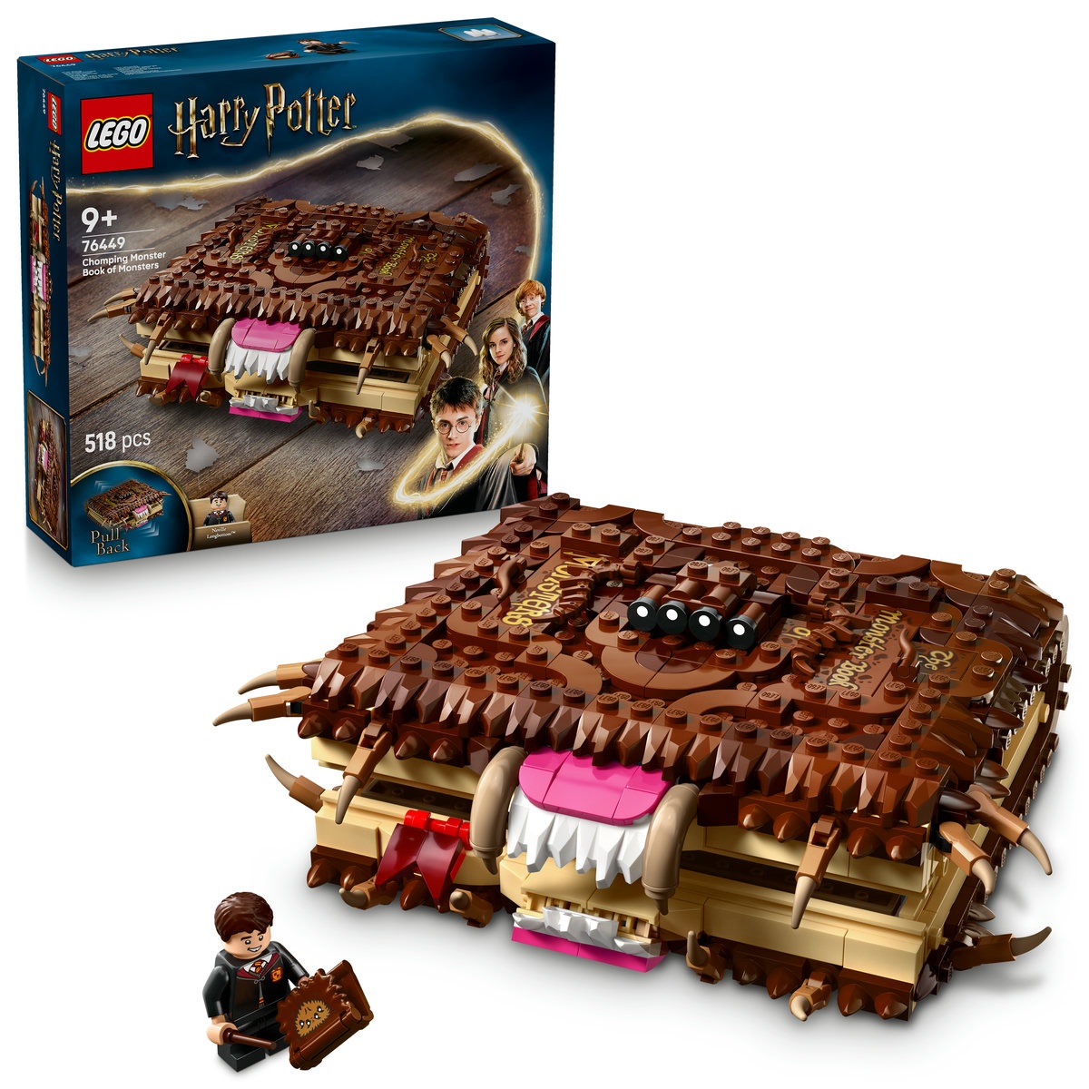 Set LEGO Harry Potter - Cartea monștrilor Colți de monstru (76449)