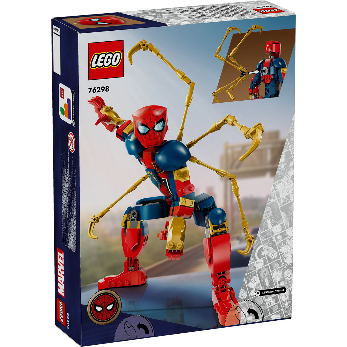 Set LEGO Marvel Super Heroes - Figurina de constructie Omul Paianjen de fier (76298) - 2 | YEO