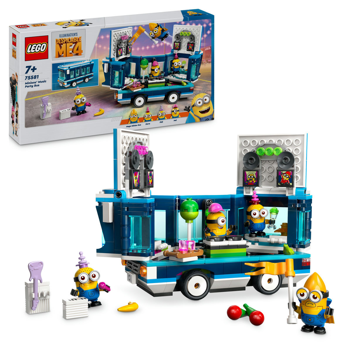 Set LEGO Minions - Autobuzul de petrecere al minionilor (75581)