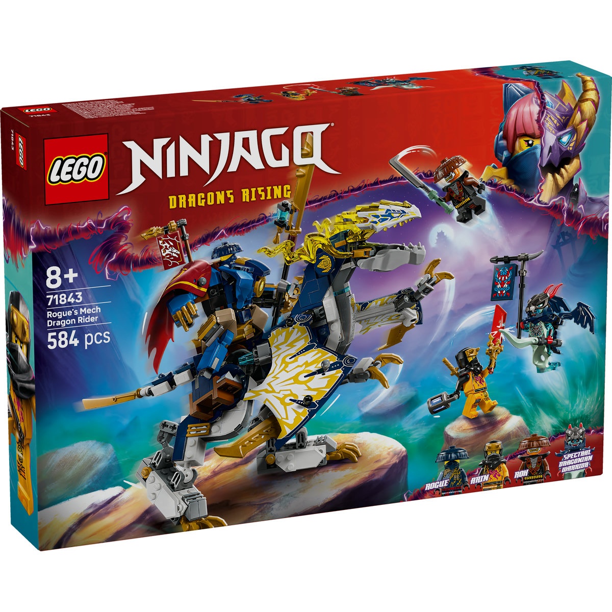 Set LEGO Ninjago - Robotul călăreț de dragon al lui Rogue (71843) - 1 | YEO