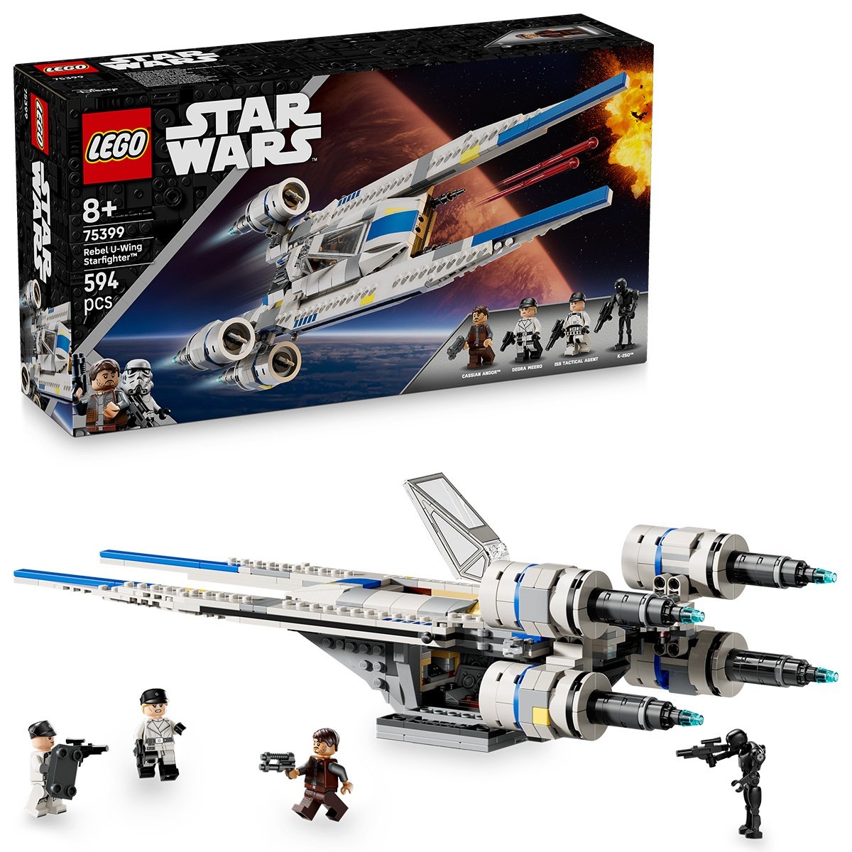Set LEGO Star Wars - Nava stelara U-Wing a rebelilor (75399)